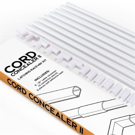 TRADEMARK GLOBAL Trademark Cord Concealer II One-Cord Raceway Kit TR567462